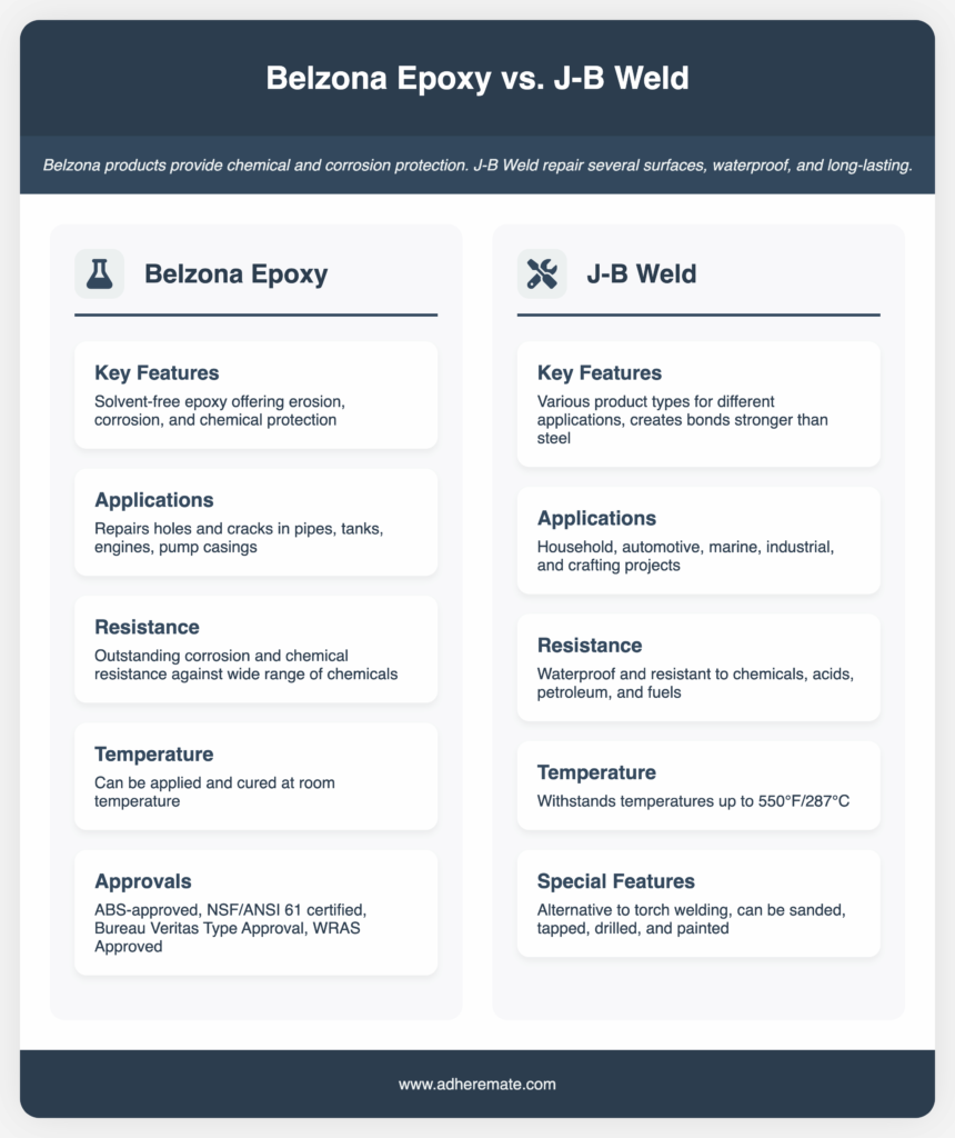 Belzona vs JB Weld