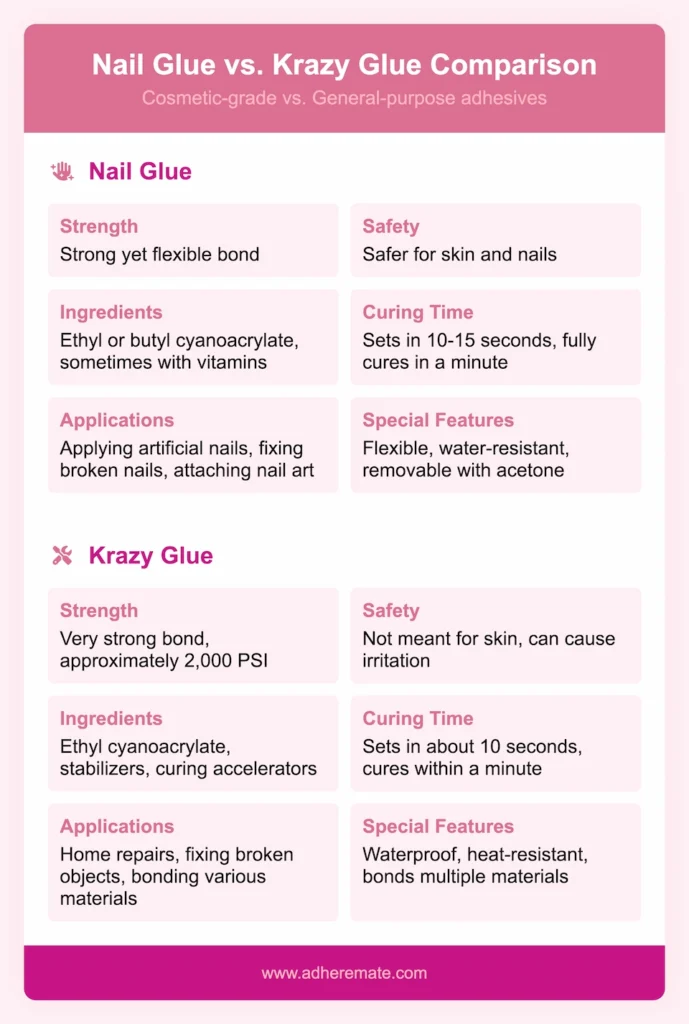 Nail Glue vs Krazy Glue